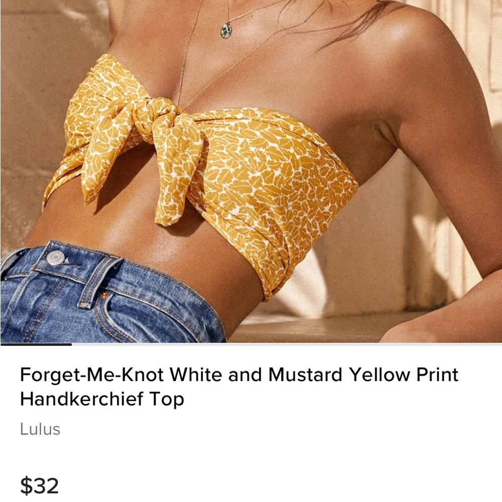 Lulu’s Yellow Printed Scarf